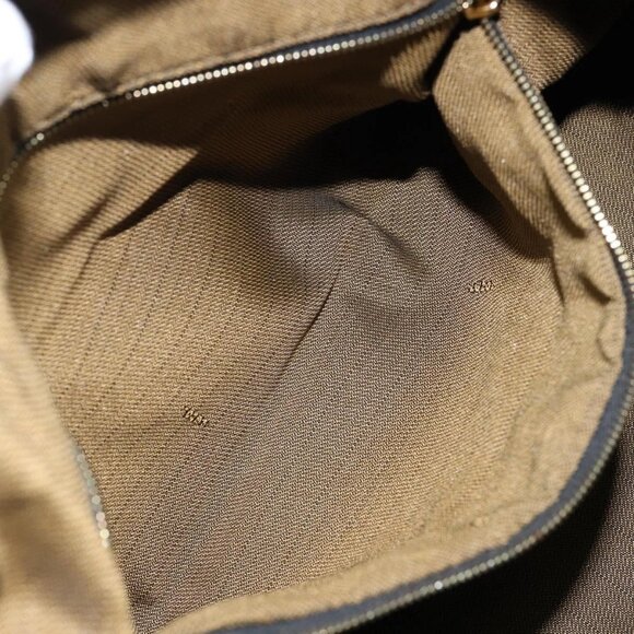 FENDI Zucca Canvas Vanity Bag Black Brown Auth 147546 - Picture 11 of 16